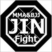 /JIN FIGHT オクタゴン パッチ 黒白