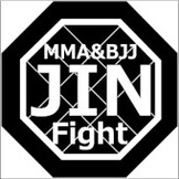 JIN FIGHT オクタゴン パッチ 黒白 []