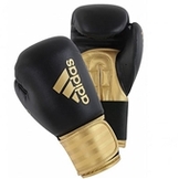 adidas ボクシンググローブ [New Hybrid100 model] 黒ゴールド [ad-gv-boxing-hybrid100-adih100-bkgd]