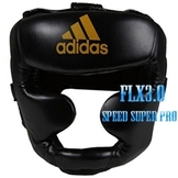 adidas アディダス FLX3.0 スピードスーパープロ ヘッドガード　黒ゴールド [ad-pt-headgear-flx30-speedsuperpro-adibhg041-bkrd]