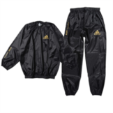 【NEW!!】adidas アディダス サウナスーツ [トップス+パンツセットアップ] Sauna Suits 黒 Black [ad-saunasuits-bk]