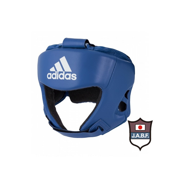 adidas 国際アマチュアボクシング連盟(AIBA)公認ヘッドガード 本革 青 Blue[ad-pt-headguard-aiba-realleather-bl]