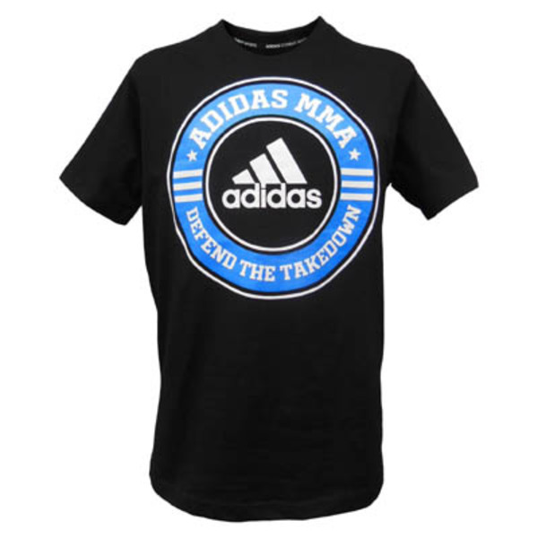adidas アディダス Tシャツ T-shirt [ADIDAS MMA Model] 黒 Black[ad-t-mma-dtd-16-bk]
