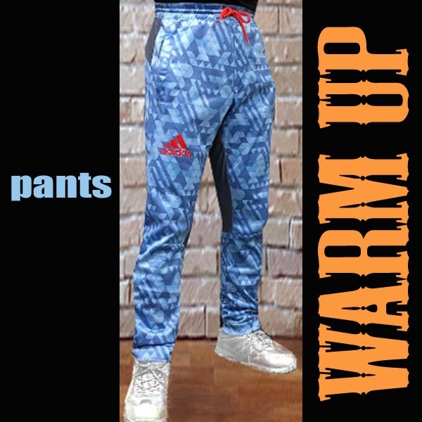 【SALE】adidas アディダス ジョガーパンツ Warm Up Pants [Triangle Model] 青/Blue[ad-pants-triangle-16-bl]