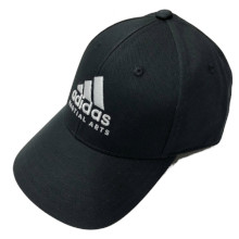 adidas [Martial Arts  Model] キャップ帽 黒白 フリーサイズ Free-size