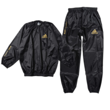 【NEW!!】adidas アディダス サウナスーツ [トップス+パンツセットアップ] Sauna Suits 黒 Black