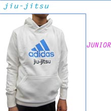【特選】 adidas アディダス パーカー キッズ/ジュニア [jiu-jitsu model] ホワイト
